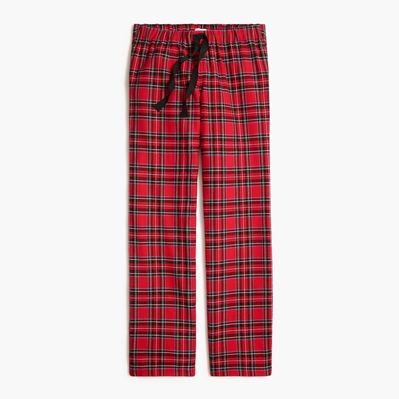 New! J Crew size XL X-Large Red Yarn-dyed Cotton flannel pajama pant NWT - Picture 3 of 4